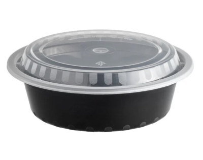 BENTO ROUND 32 OZ BLACK 150CT RO